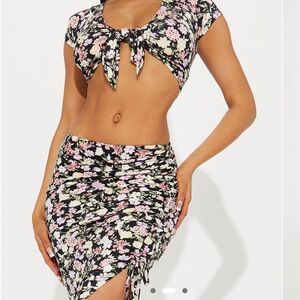 FN Floral Skirt Set